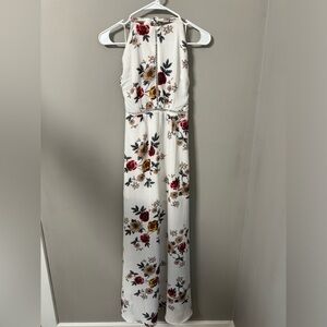 White Floral Maxi Dress